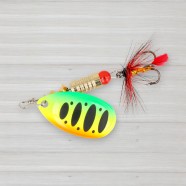 Блешня обертова ZEOX Reactive № 3, 6г, колір 015 Fluo Tiger-Black Dot